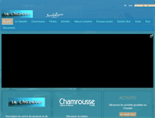 Tablet Screenshot of chamrousse-le-chazelet.com